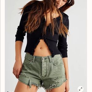 NWT Free People Shorts Good Vibrations 27